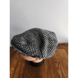 Vintage Mizen Head 100% Wool Plaid Tweed Newspaper boy Hat Cap Sz 7 3/8 
Ireland